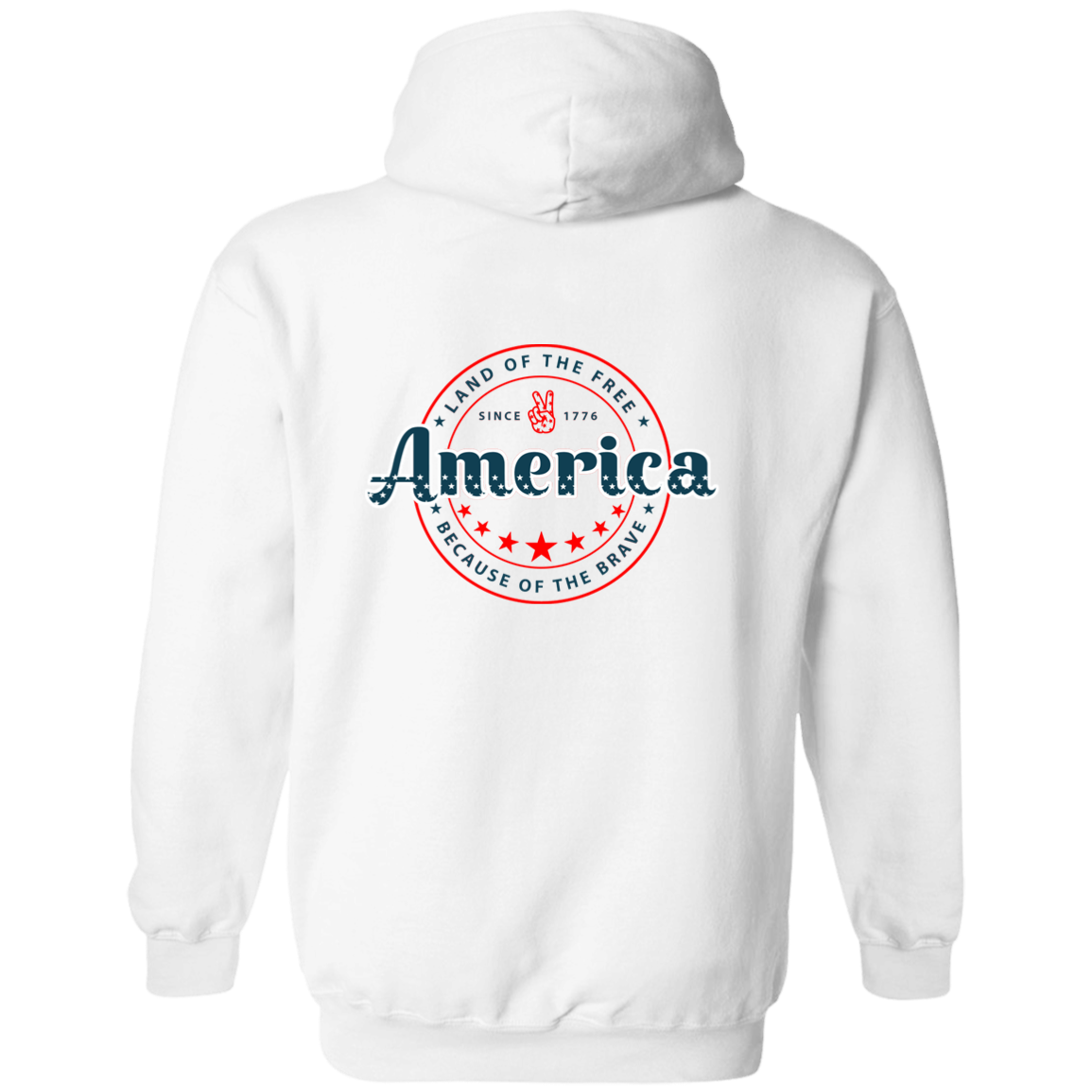 God Bless America American Flag Hoodie (Customizable State & City)