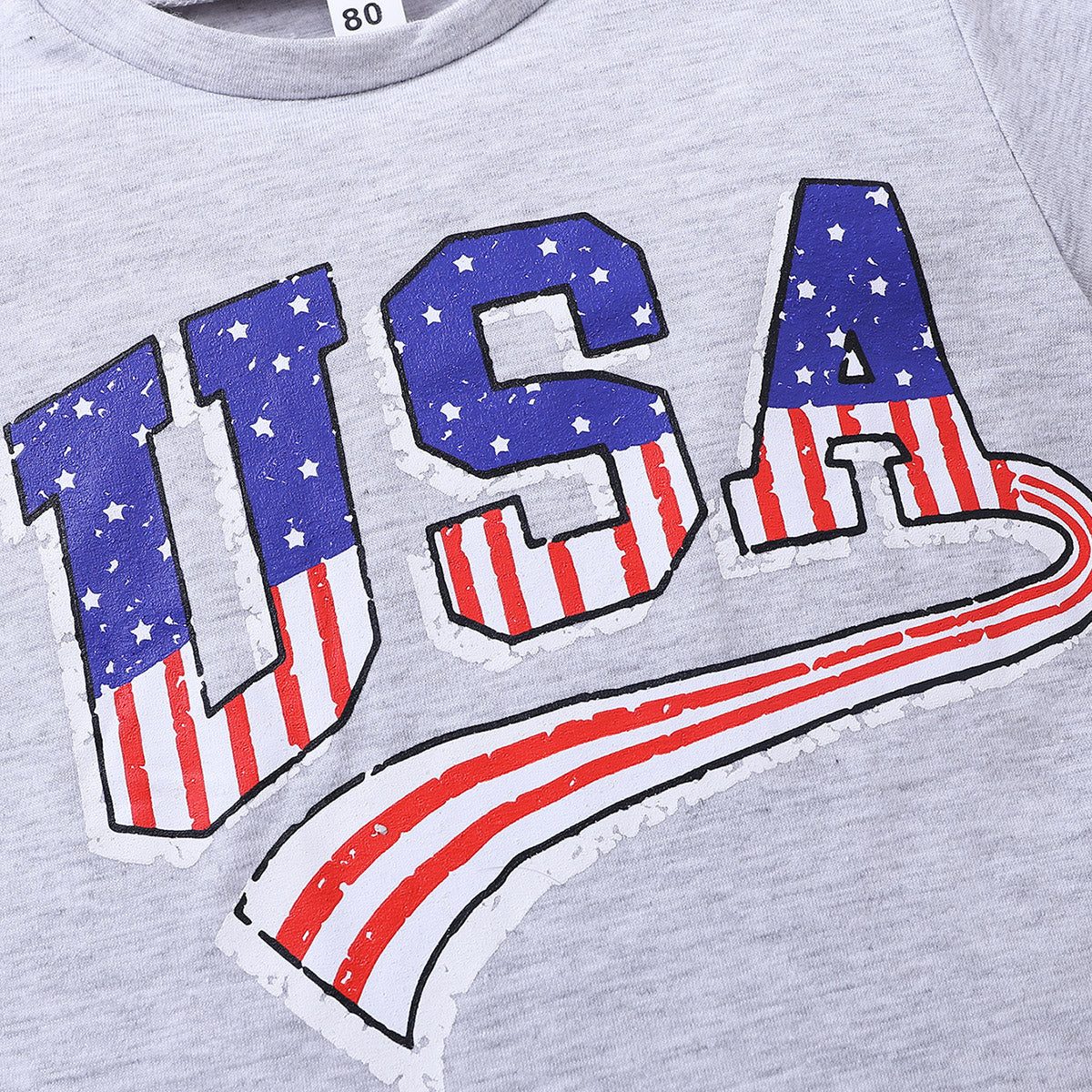 God Bless America Kids USA Tee and Stars and Stripes Shorts Set