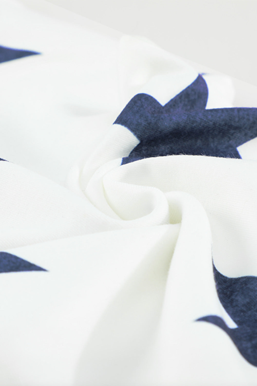 God Bless America Star Print Drawstring Joggers