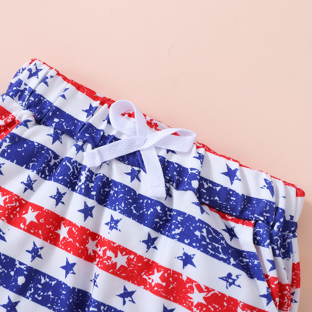 God Bless America Kids USA Tee and Stars and Stripes Shorts Set